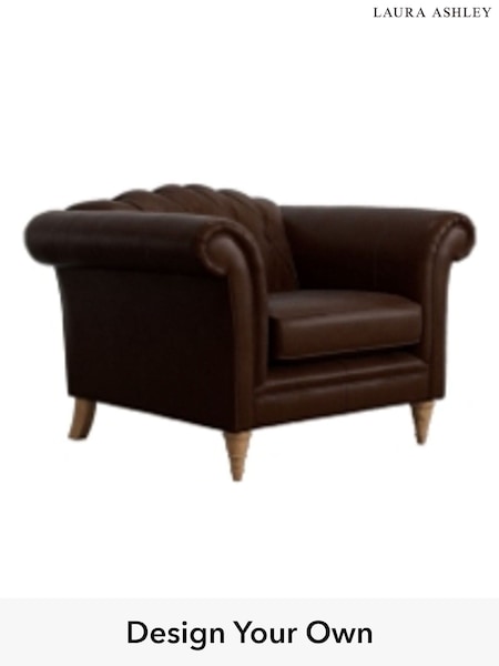 Bronington Leather/Hazel Brown Gloucester Buttoned Leather By Laura Ashley (H39522) | £1,550