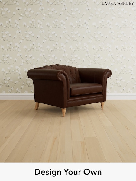Bronington Leather/Hazel Brown Gloucester Buttoned Leather By Laura Ashley (H39522) | £1,700