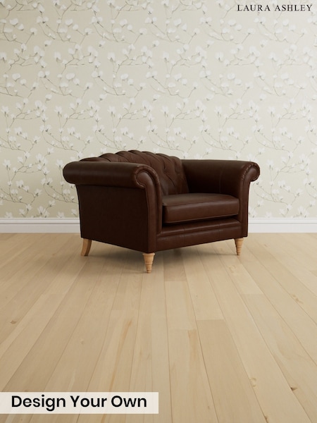 Bronington Leather/Hazel Brown Gloucester Buttoned Leather By Laura Ashley (H39522) | £1,700