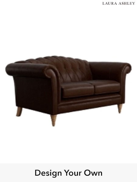Bronington Leather/Hazel Brown Gloucester Buttoned Leather By Laura Ashley (H39522) | £2,050