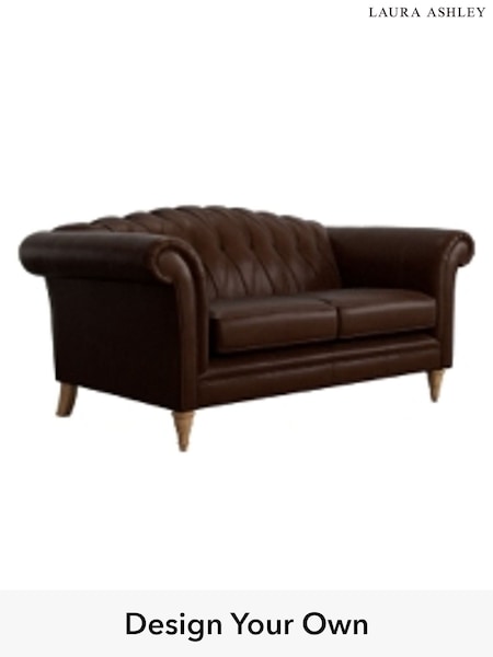 Bronington Leather/Hazel Brown Gloucester Buttoned Leather By Laura Ashley (H39522) | £2,150