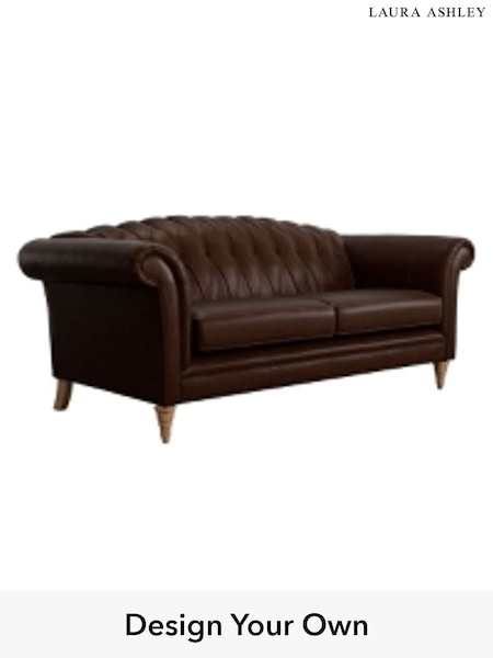 Bronington Leather/Hazel Brown Gloucester Buttoned Leather By Laura Ashley (H39522) | £2,350
