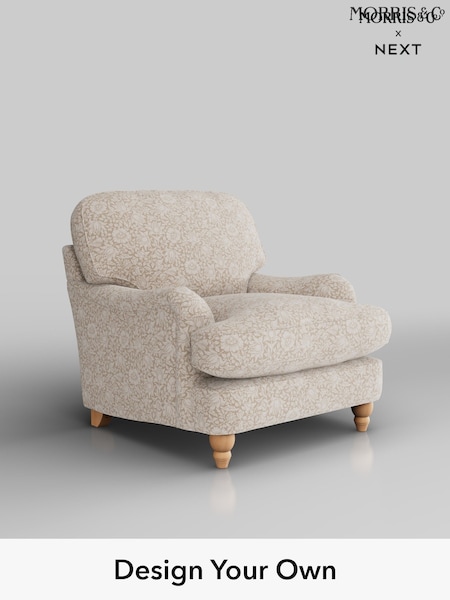 Mallow by Morris and Co/Linen Natural Maycott By Morris And Co (H39530) | £999