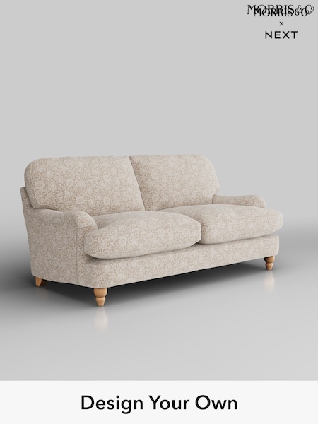 Mallow by Morris and Co/Linen Natural Maycott By Morris And Co (H39530) | £1,599