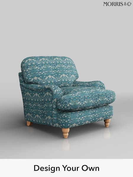 WM Strawberry Thief by Clarke and Clarke /Teal Maycott By Morris And Co (H39540) | £899