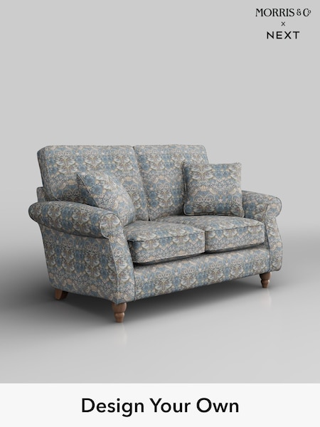 WM Strawberry Thief by Clarke and Clarke /Slate Grey Blush Ashford (H39541) | £1,225