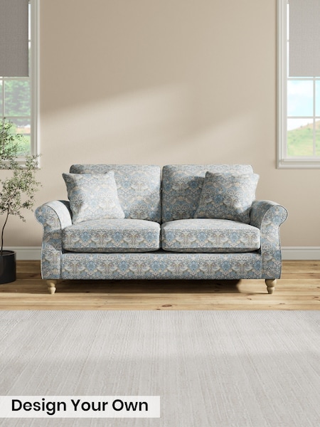 WM Strawberry Thief by Clarke and Clarke /Slate Grey Blush Ashford (H39541) | £1,325