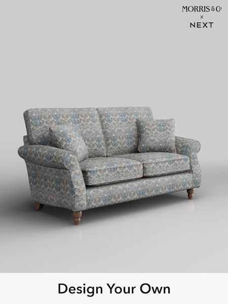 WM Strawberry Thief by Clarke and Clarke /Slate Grey Blush Ashford (H39541) | £1,325