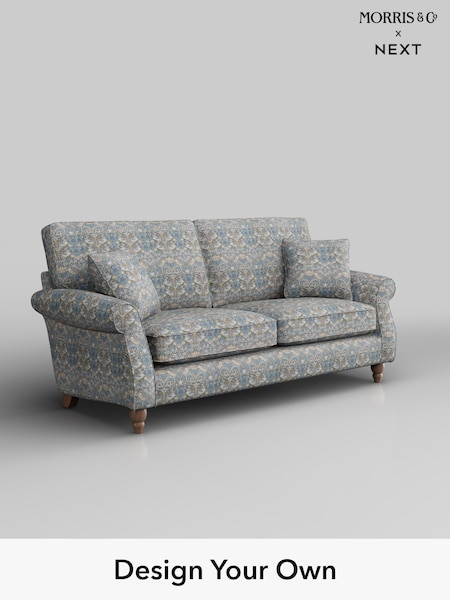 WM Strawberry Thief by Clarke and Clarke /Slate Grey Blush Ashford (H39541) | £1,425