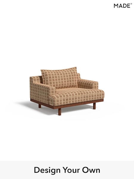 Cale Check/Dark Sand Natural Turin By Made (H39542) | £850
