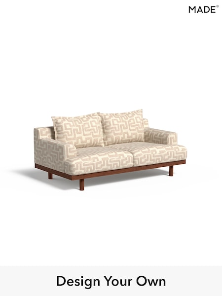Clyde Abstract/Light Oatmeal Natural Turin By Made (H39557) | £1,225