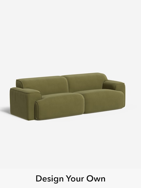 Matt Velvet Easy Clean/Fern Green Avalon By Made (H39578) | £1,399