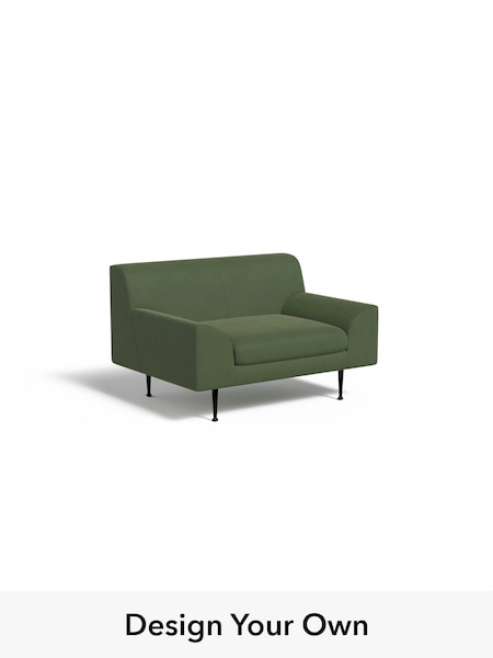 Matt Velvet Easy Clean/Grass Green Judd By Made (H39579) | £699