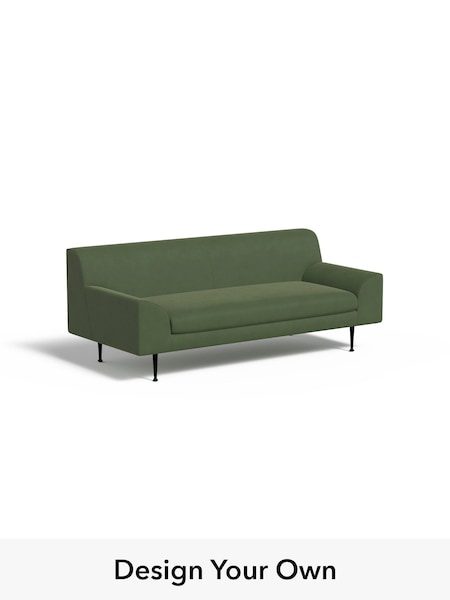 Matt Velvet Easy Clean/Grass Green Judd By Made (H39579) | £950