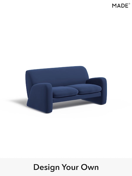 Matt Velvet Easy Clean/Navy Blue Romana By Made (H39585) | £999