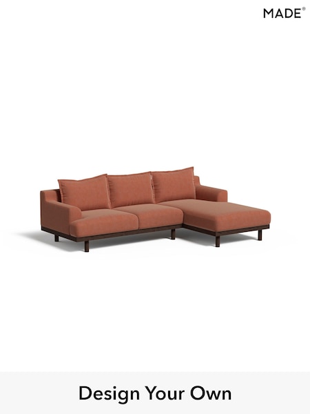 Soft Chenille Easy Clean/Paprika Orange Turin By Made (H39596) | £2,099