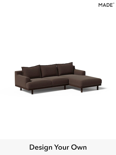 Soft Chenille Easy Clean/Mocha Natural Turin By Made (H39605) | £2,099