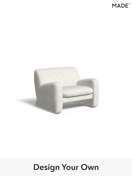 Textured Wave Boucle/Soft White Romana By Made (H39637) | £899