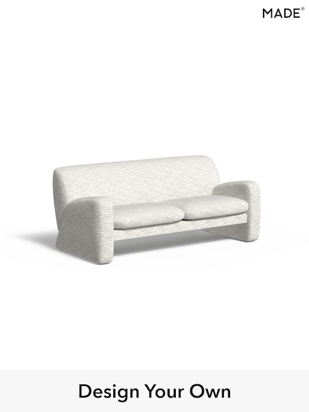 Textured Wave Boucle/Soft White Romana By Made (H39637) | £1,250