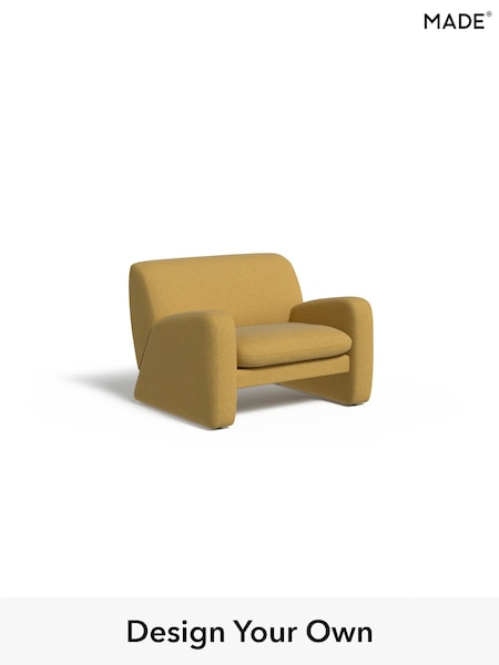 Textured Woven/Warm Ochre Romana By Made (H39639) | £850