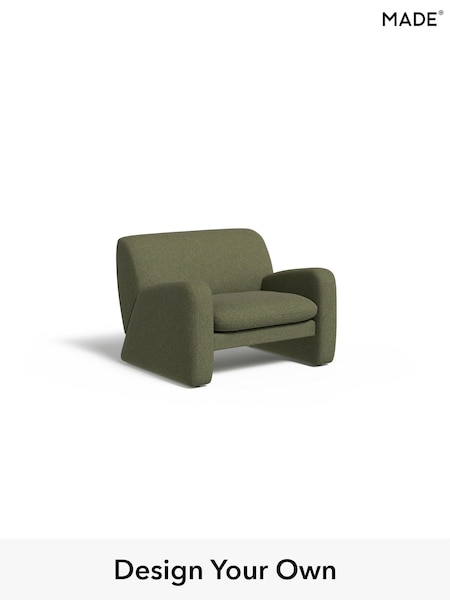 Textured Woven/Meadow Green Romana By Made (H39645) | £850