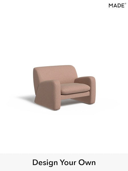 Textured Woven/Plaster Pink Romana By Made (H39646) | £850