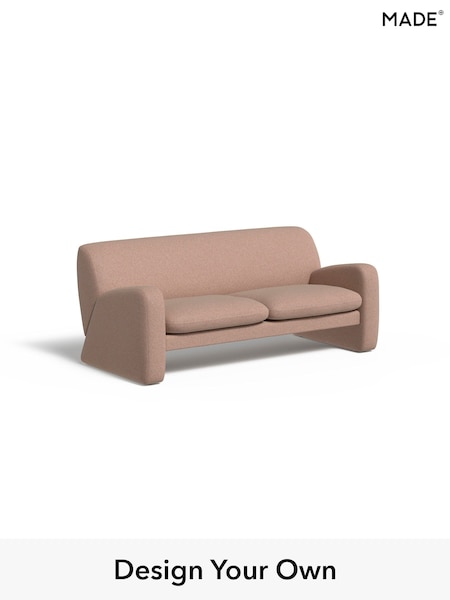 Textured Woven/Plaster Pink Romana By Made (H39646) | £1,175