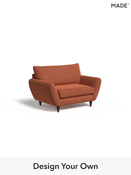 Matt Velvet Easy Clean/Burnt Orange Tinsley By Made (H39650) | £675