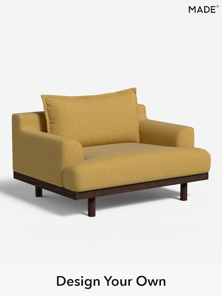 Textured Woven/Warm Ochre Turin By Made (H39653) | £850