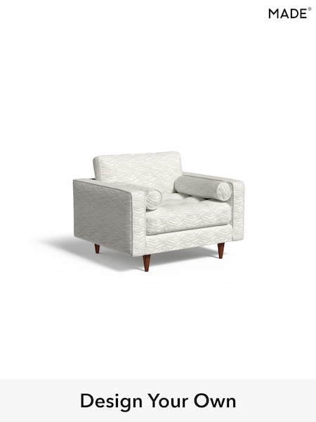 Textured Wave Boucle/Soft White Scott By Made (H39665) | £950