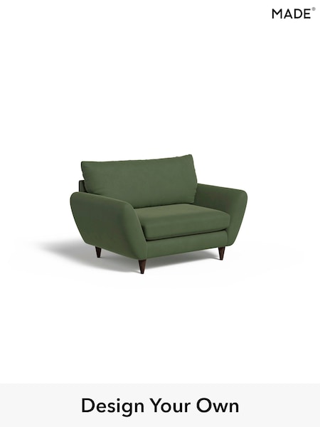 Matt Velvet Easy Clean/Grass Green Tinsley By Made (H39666) | £675
