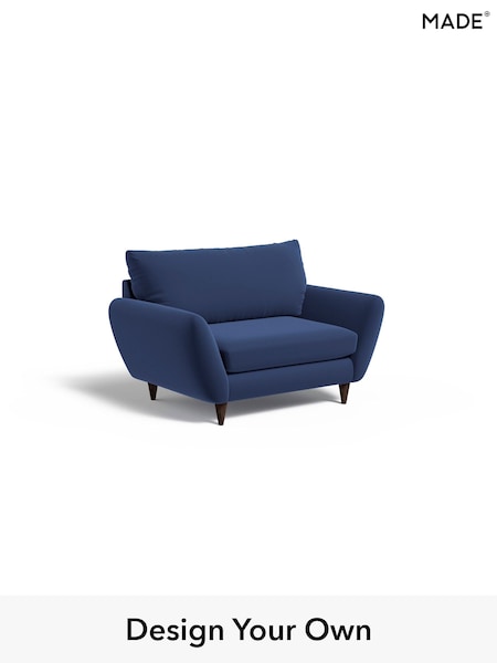 Matt Velvet Easy Clean/Navy Blue Tinsley By Made (H39668) | £675