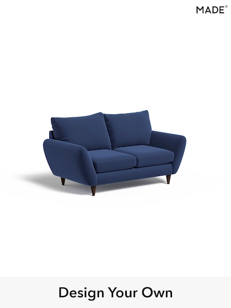 Matt Velvet Easy Clean/Navy Blue Tinsley By Made (H39668) | £899