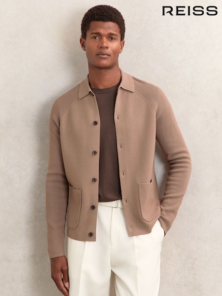 Reiss Camel Brown Fitzgerald Shirt (H39700) | £158
