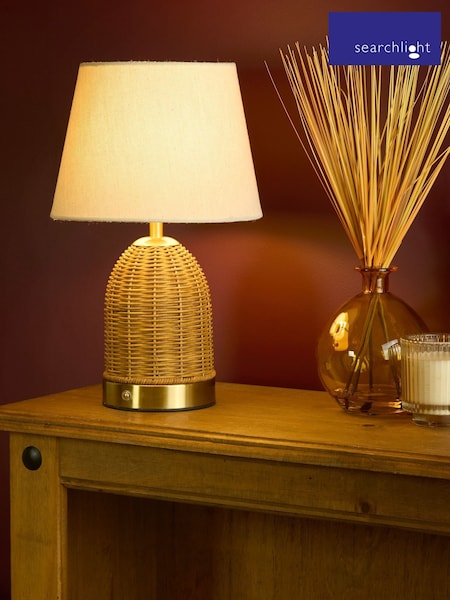 Searchlight Antique Brass Heart Glow Table Lamp (H39721) | £40