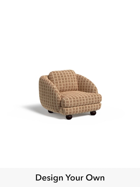Cale Check/Dark Sand Natural Madris By Made (H39753) | £950