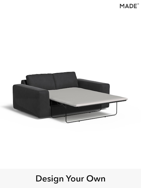 Matt Velvet Easy Clean/Charcoal Grey Alec By Made (H39763) | £1,425