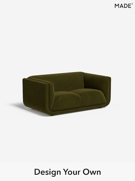 Matt Velvet Easy Clean/Deep Olive Green Jadis By Made (H39765) | £1,199