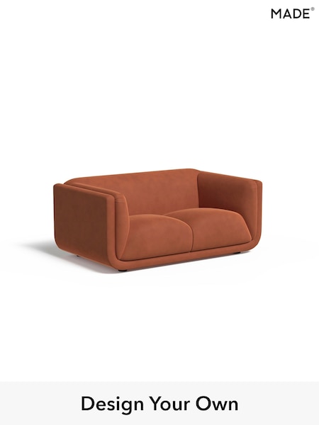 Matt Velvet Easy Clean/Burnt Orange Jadis By Made (H39778) | £1,199
