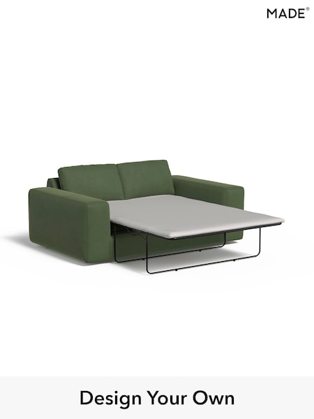 Matt Velvet Easy Clean/Grass Green Alec By Made (H39781) | £1,425