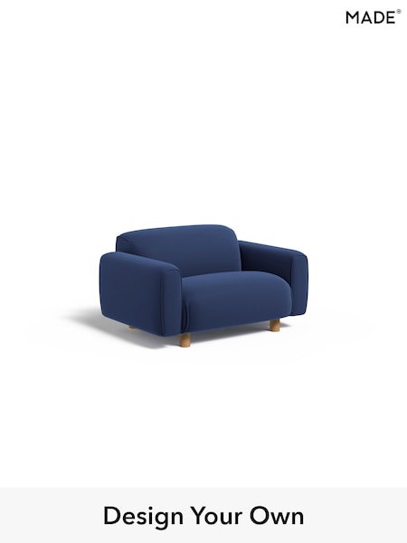 Matt Velvet Easy Clean/Navy Blue Diego By Made (H39796) | £750