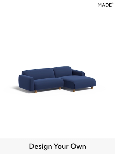 Matt Velvet Easy Clean/Navy Blue Diego By Made (H39796) | £1,499