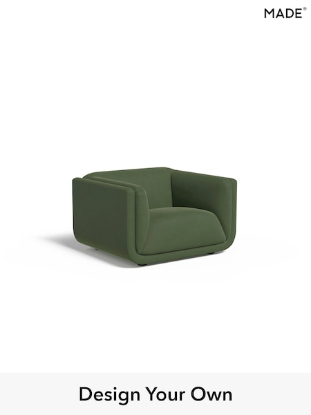 Matt Velvet Easy Clean/Grass Green Jadis By Made (H39799) | £950