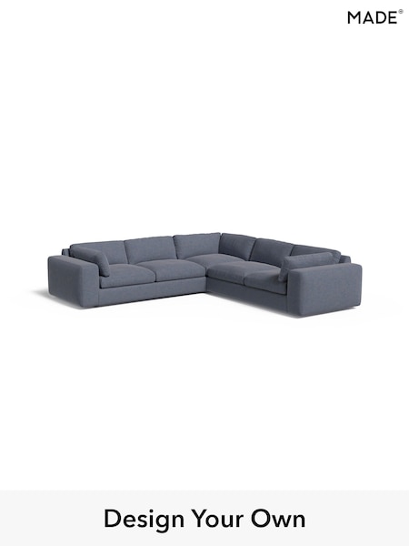 Soft Chenille Easy Clean/Denim Blue Alec By Made (H39805) | £2,975