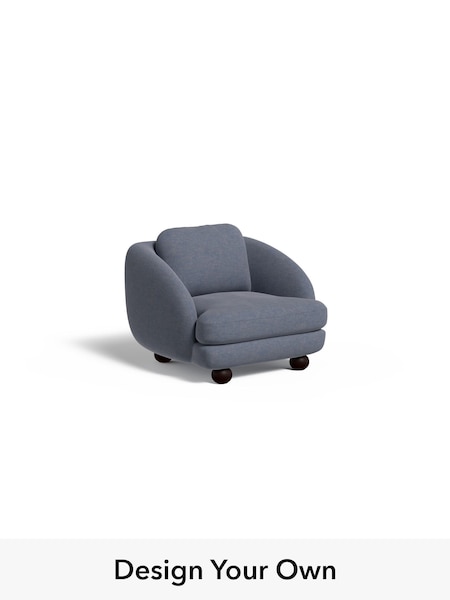 Soft Chenille Easy Clean/Denim Blue Madris By Made (H39822) | £950