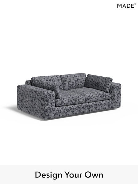Textured Wave Boucle/Dark Ink Blue Alec By Made (H39837) | £1,375