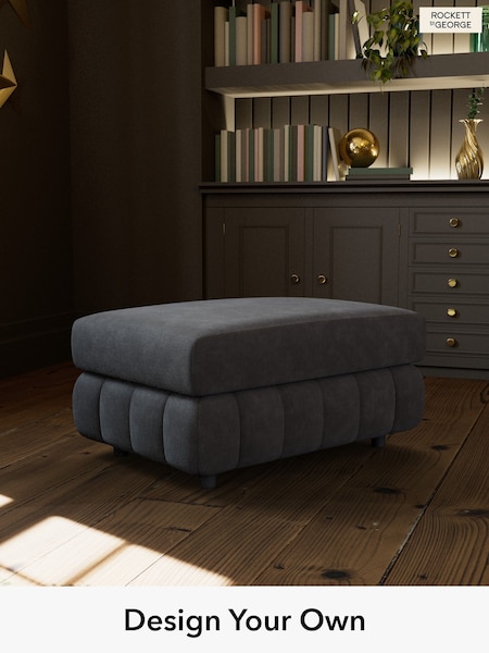 Luxe Kneedlecord Velvet/Graphite Grey The Bowie By Rockett St George (H39904) | £450