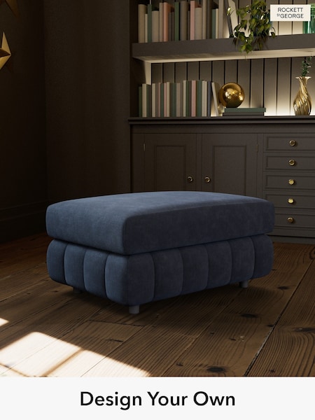 Luxe Kneedlecord Velvet/Midnight Navy The Bowie By Rockett St George (H39909) | £450