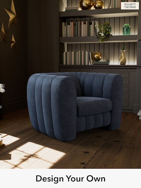 Luxe Kneedlecord Velvet/Midnight Navy The Bowie By Rockett St George (H39909) | £799