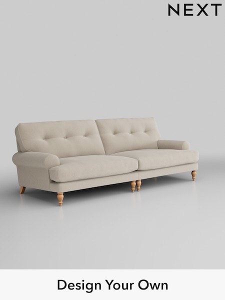 Tweedy Blend Easy Clean/Oyster Erin Buttoned Back Deep Sit (H39961) | £1,375